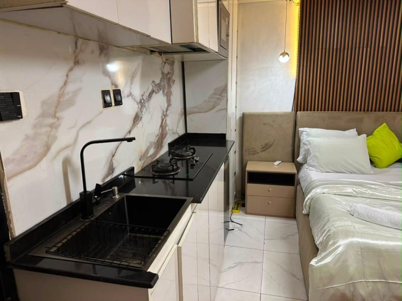 Studio Apartment facilities include Swimming pool