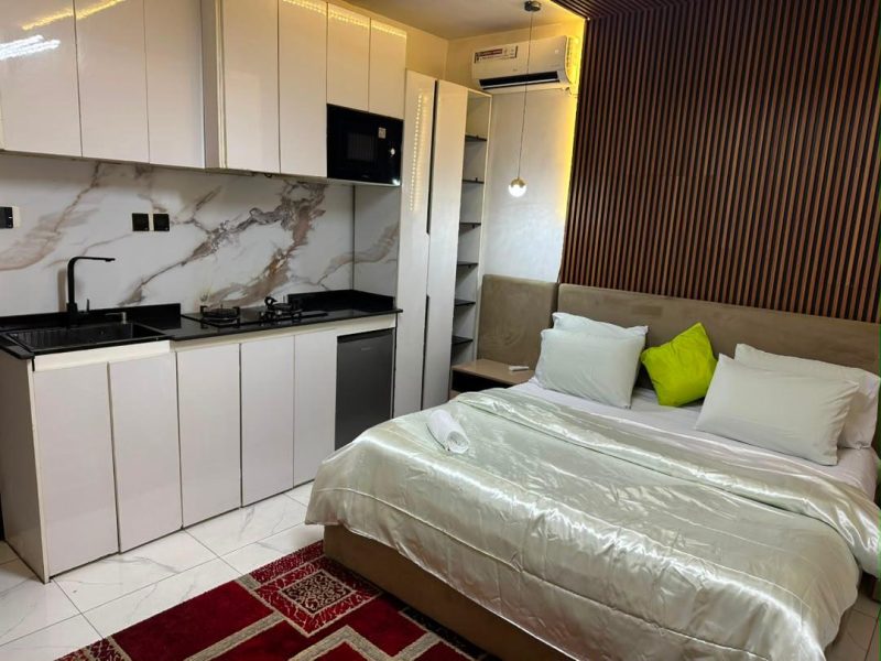Studio Apartment facilities include Swimming pool
