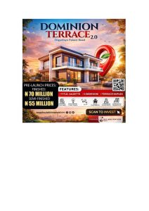 4 Bedroom Terrace Duplex at pre-launch